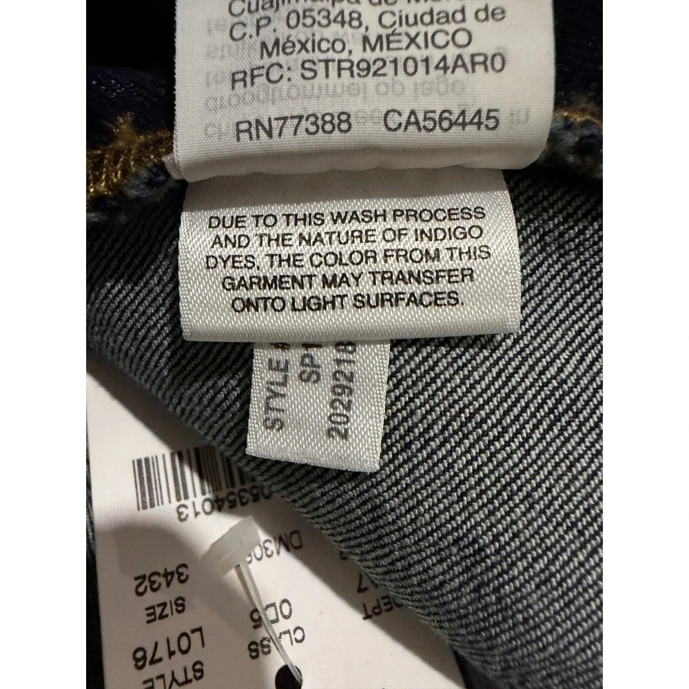J.Crew Mercantile Jeans Mens 34x32 Fits (35x 31.75)Straight Flex Blue Dark New